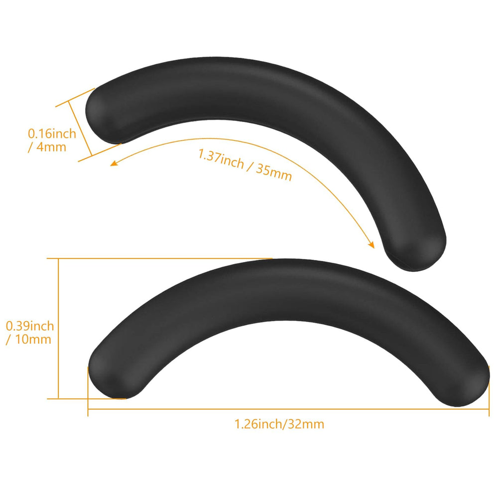 24 Pieces Curler Refills Eyelash Curler Refill Pads Silicone Rubber Black Curler Replacement Refills Pads for Universal Eyelash Curler with a Clear Storage Box