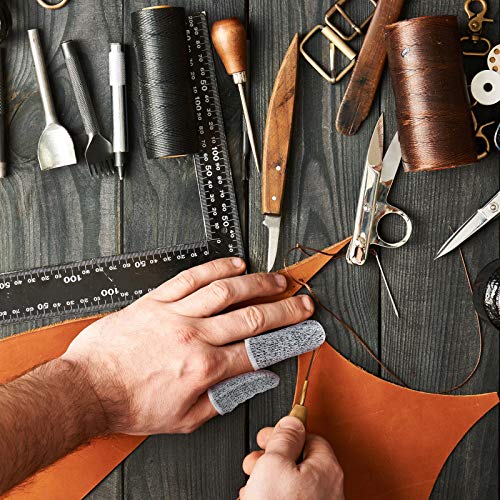 60 Pieces Finger Cots Cut Resistant Finger Protector Reusable Thumb Finger Sleeve Anti Slip Finger Protectors Guards for Kitchen Sculpture Work