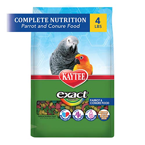 Exact Rainbow Pet Parrot & Conure Food, 4 Pound