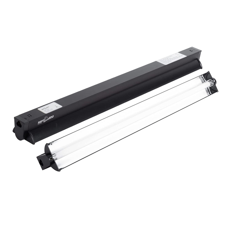 T5 HO UVB Lighting Combo Kit, Terrarium Hood Comes with Desert 10.0 UVB T5 Lamp (24W)