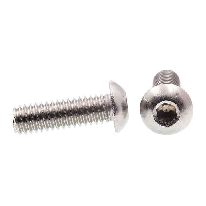 Prime-Line 9169971 Socket Cap Screws, Button Head, Hex (Allen) Drive, 5/16 in-18 X 1 in (10 Pack)