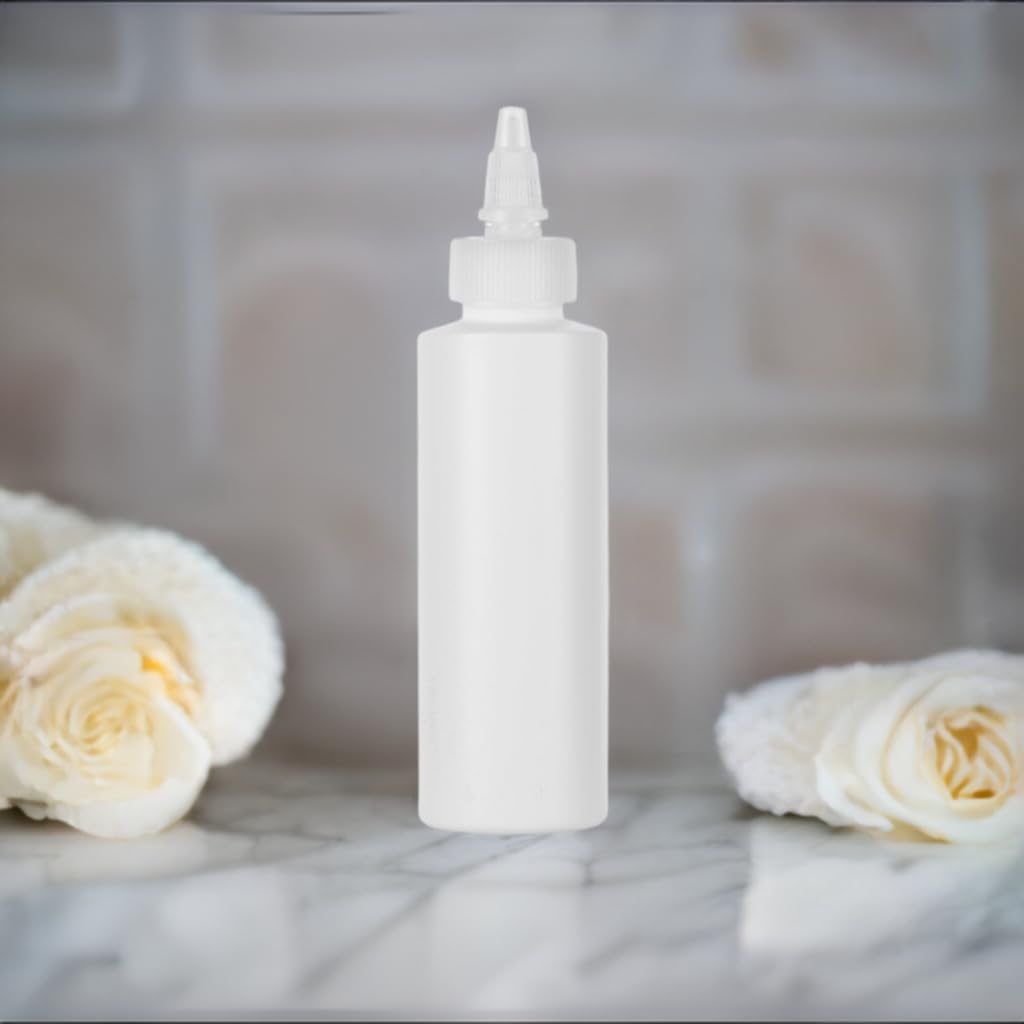 6 oz Clear Natural Refillable Plastic Squeeze Bottle with Twist Top Spout (6 pack)