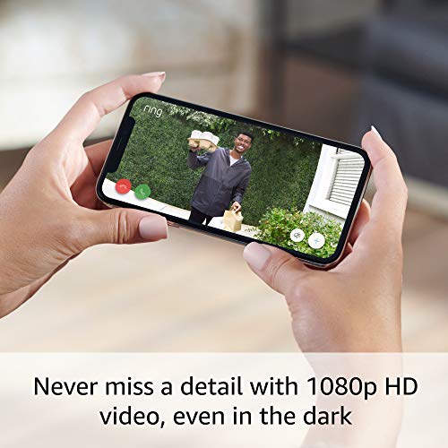 Video Doorbell Wired (newest model), Use Two-Way Talk, advanced motion detection, HD camera and real-time alerts to monitor your front door (wiring required)