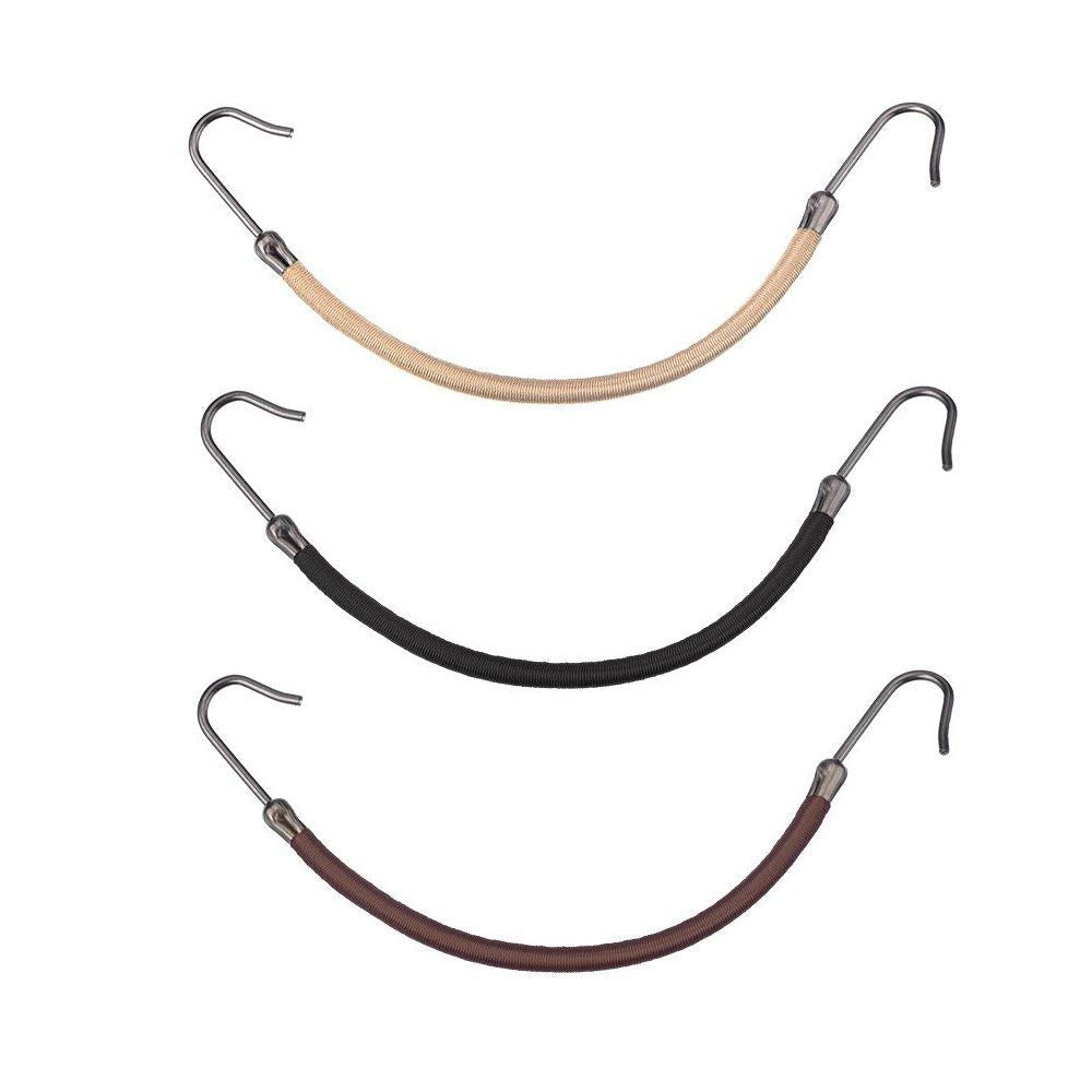 Ponytail Hooks Holder Bungee Bands,18Pcs
