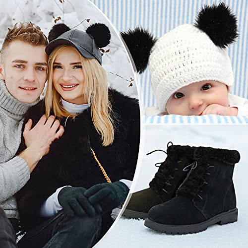 4 Pieces Faux Fox Fur Fabric Shaggy Fur Patches Fabric Trim Ribbon Chair Cover Seat Cushion Pad Supplies for DIY Craft Costume Decoration(Black, Khaki, Grey, White)