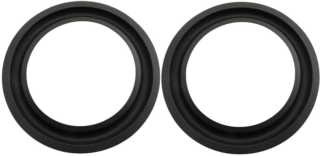 Rubber Ring 2PCS 6.5Inch Black Speaker Rubber Foam Edge Surround Rings Repair Kit for Speaker Repair or DIY