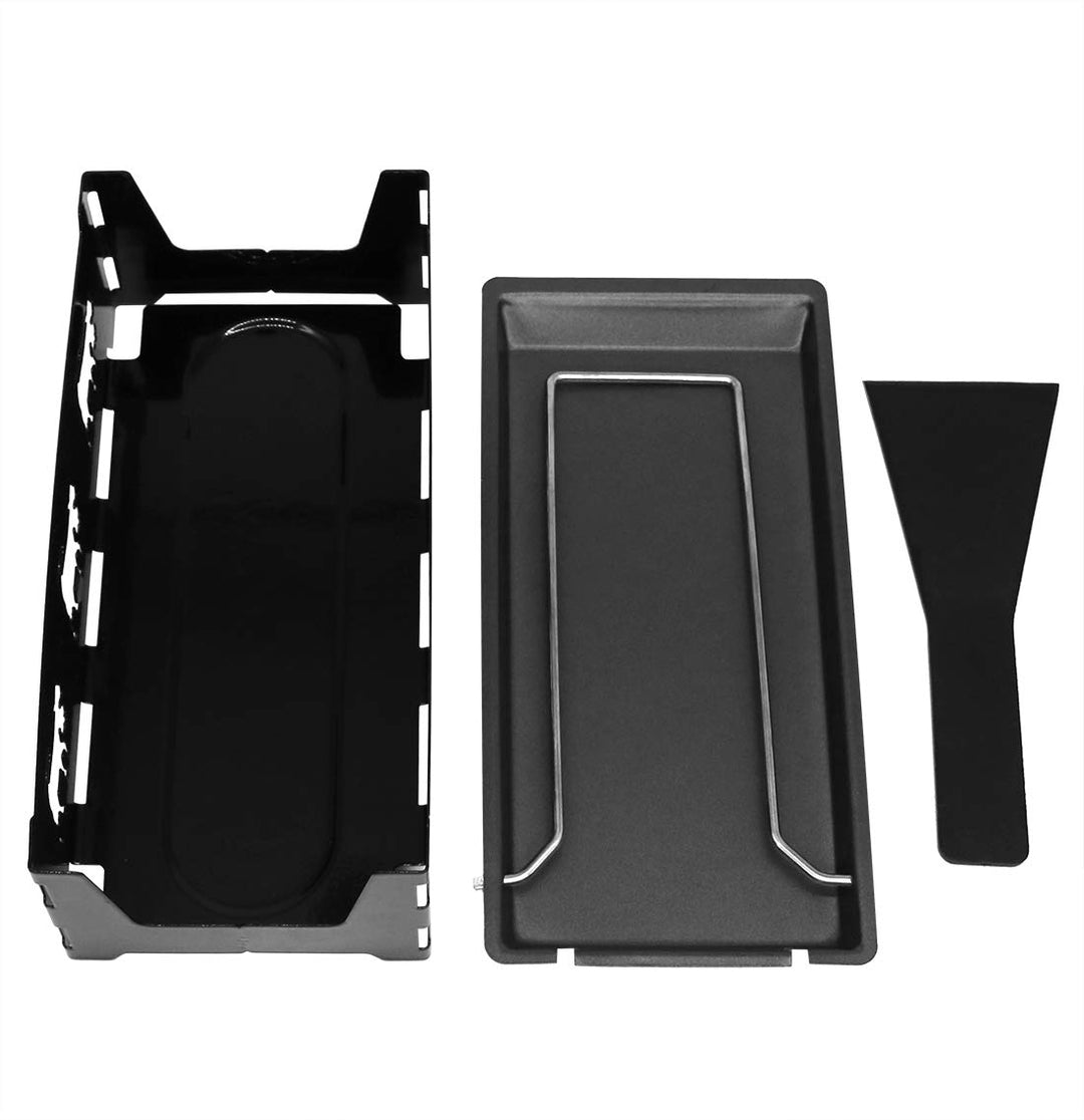 Cheese Raclette, Portable Foldable Non-Stick Cheese Rotaster Baking Tray Candlelight Cheese Melter Pan with Handle Spatula Barbecue Home Kitchen Grilling Tool