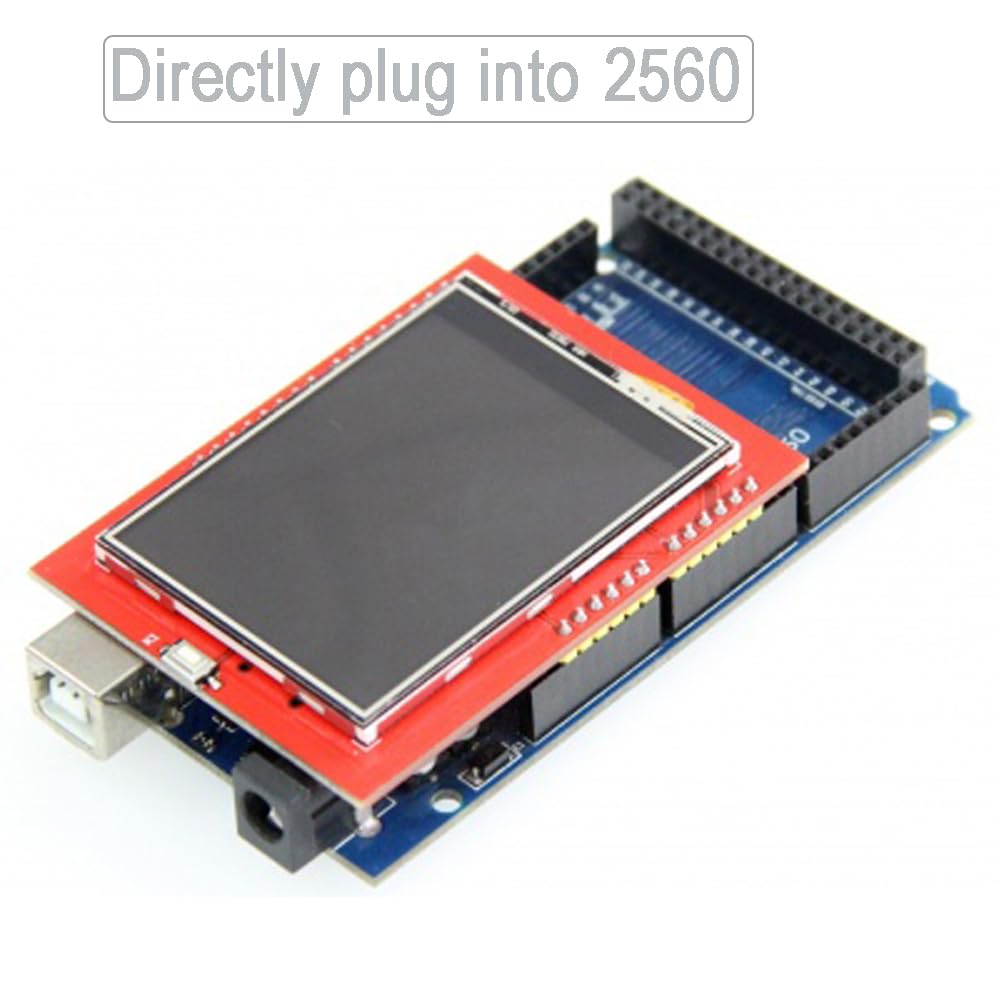 2.4 inch TFT LCD Display Module ILI9341 Resistive Touchscreen 5V/3.3V 8-bit Parallel Interface w/SD Card Slot for Arduino U NO Mega-2560