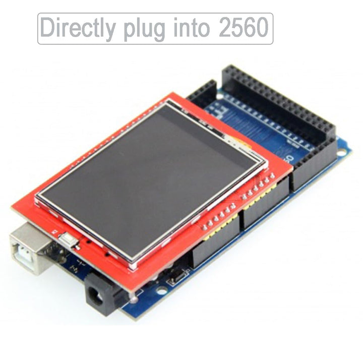 2.4 inch TFT LCD Display Module ILI9341 Resistive Touchscreen 5V/3.3V 8-bit Parallel Interface w/SD Card Slot for Arduino U NO Mega-2560
