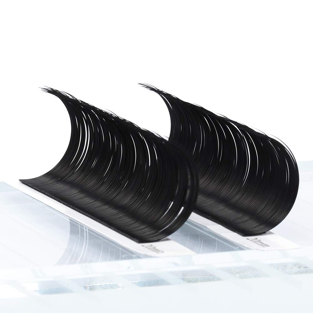 Eyelash Extension 16 Rows .10 .15 .20 .25 Optinal Mix 8-16mm|12-20mm Classic Lash Extensions C D Curl Black Single Silk Lashes (16 Rows 0.25 C Mix 12-20mm)