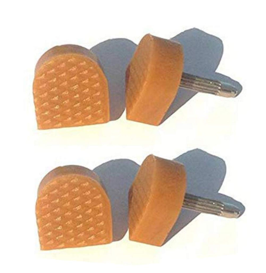 6 Pairs 8 mm 9 mm 10 mm U Shaped Non-Slip Tip High Heel Cap Shoe Repair Protectors Replacement Dowels Pads Cups(Beige)
