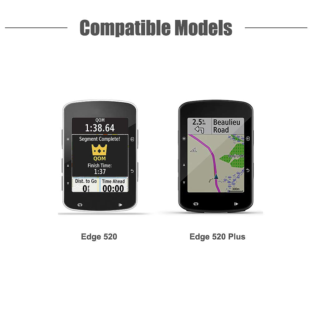 Case Compatible with Garmin Edge 520 Plus - Silicone Protective Cover - GPS Bike Computer Accessories
