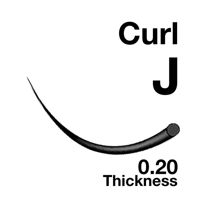 Eyelash Extensions 0.20mm Thickness J Curl Length 10mm Silk Mink Fake Eye Lashes In One Tray