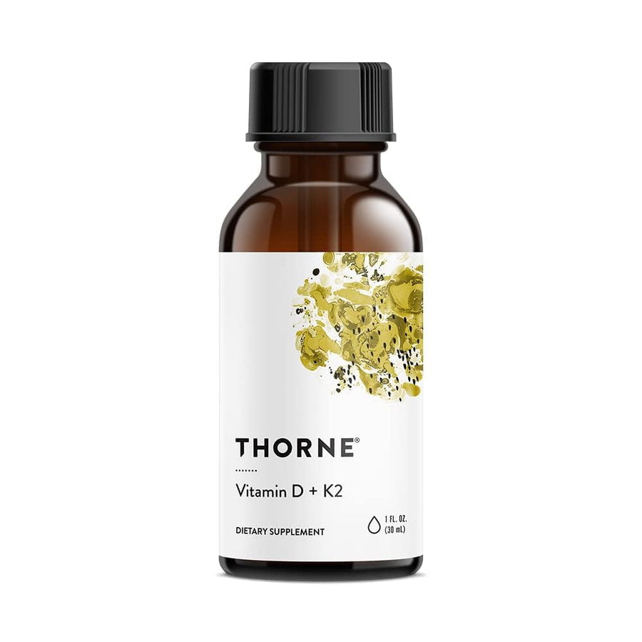 Vitamin D + K2 Liquid with a metered Dispenser - Vitamins D3 and K2 to Support Healthy Bones and Muscles* - 1 Fl Oz (30 ml) - 600 Servings