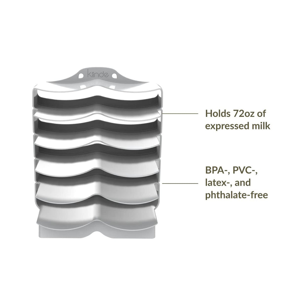 Keeper Breast Milk Bags and Baby Food Pouches Organizer, Freezer Storage