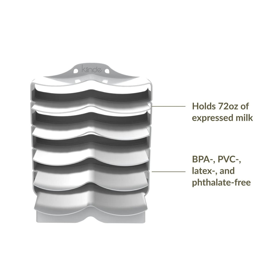 Keeper Breast Milk Bags and Baby Food Pouches Organizer, Freezer Storage