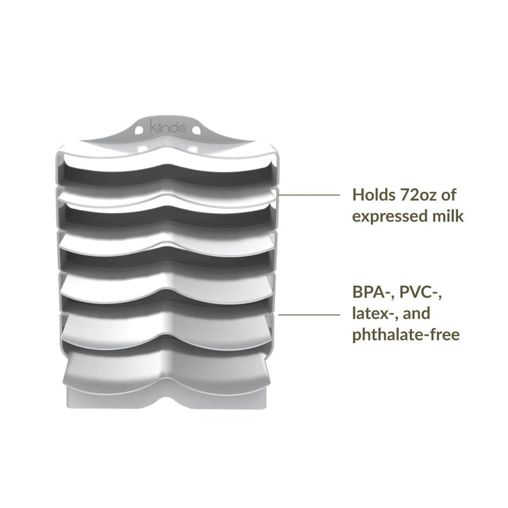 Keeper Breast Milk Bags and Baby Food Pouches Organizer, Freezer Storage