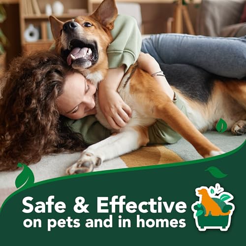 Vet's Best Flea and Tick Home Spray - Dog Flea and Tick Treatment for Home - Plant-Based Formula - Certified Natural Oils,Green - 32 oz