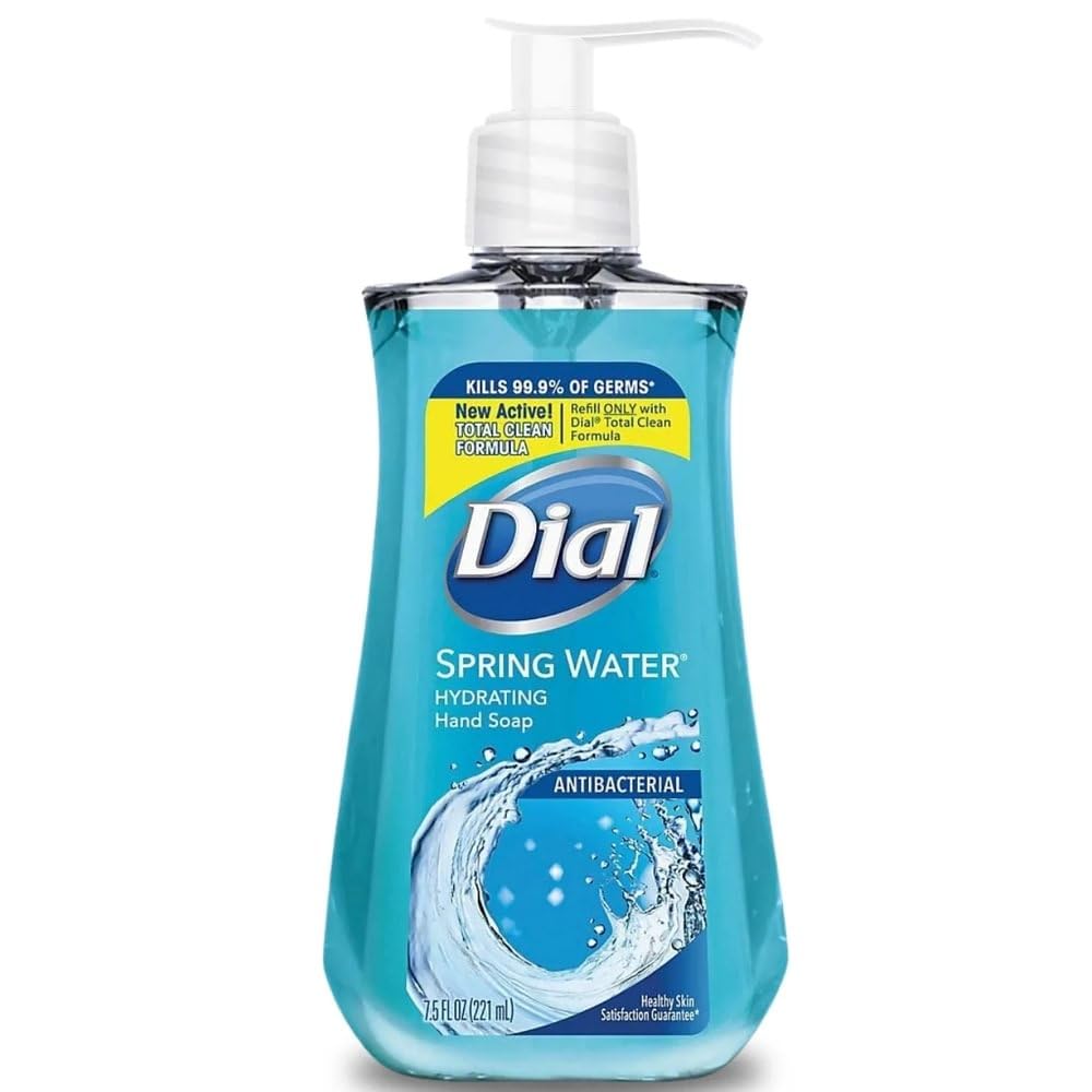 Antibacterial Liquid Hand Soap with Moisturizer, Spring Water, 7.5 Ounce