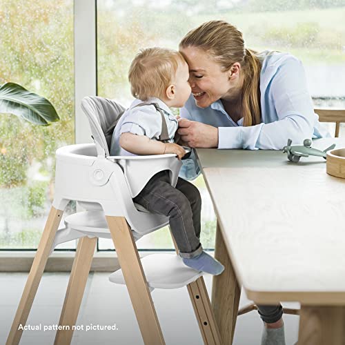Steps Baby Set Cushion, Waves Grey - Comfortable Accessory Steps Baby Set - Soft, Easy-to-Clean, Water-Repellent Material - Machine Washable Cotton
