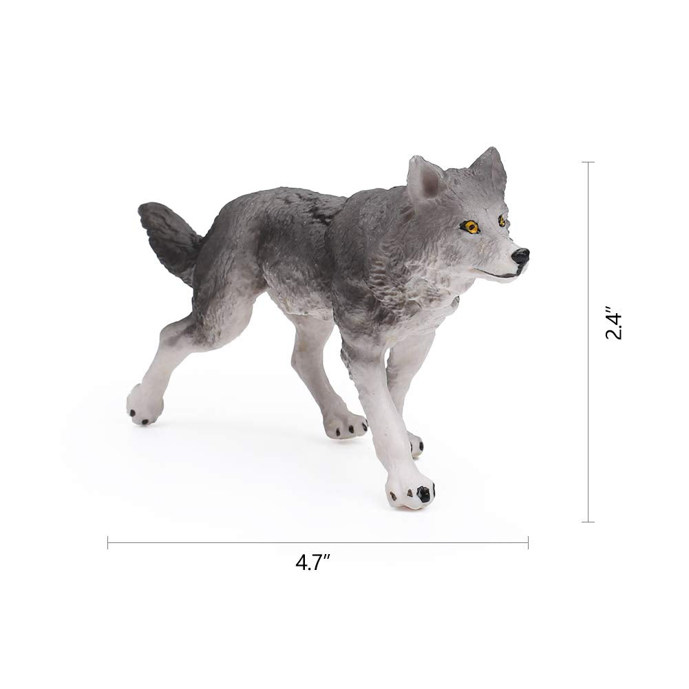 7Pcs Wolf Toy Figurines Set Wolf Animals Figures (Wolf Set A)