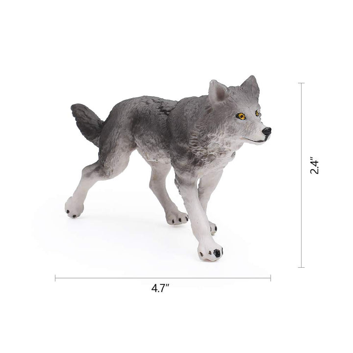 7Pcs Wolf Toy Figurines Set Wolf Animals Figures (Wolf Set A)