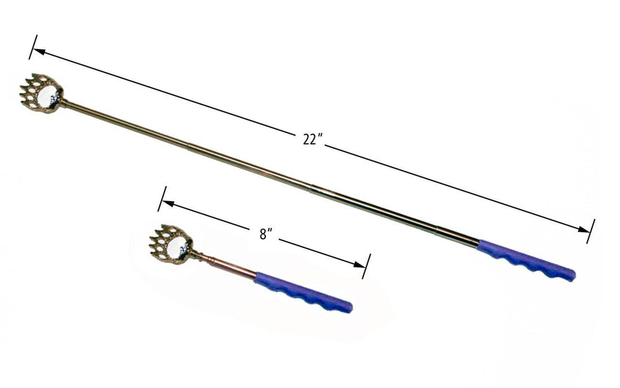 Telescoping Back Scratcher 5 Pack - Extendable Telescope Back Scratchers - Bear Claw Metal Telescopic Backscratcher Eliminating Back Itching in Black, Blue, Green, Purple, Red color