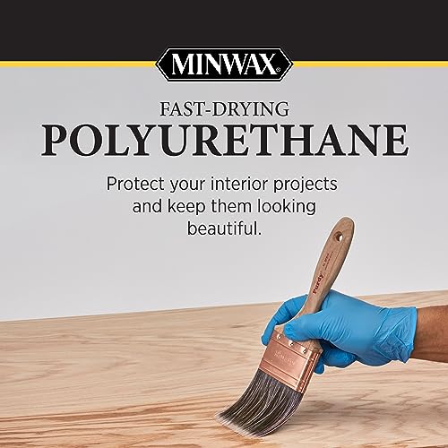 Fast Drying Polyurethane Spray, Protective Wood Finish, Clear/Warm Gloss, 11.5 oz. Aerosol Can ( Packaging May Vary)