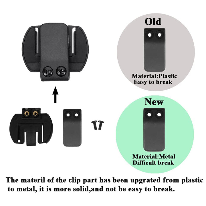 Motorcycle Intercom Accessories for V6/V4,Microphone Headphone Clip for Motorcycle BT Bluetooth Intercom