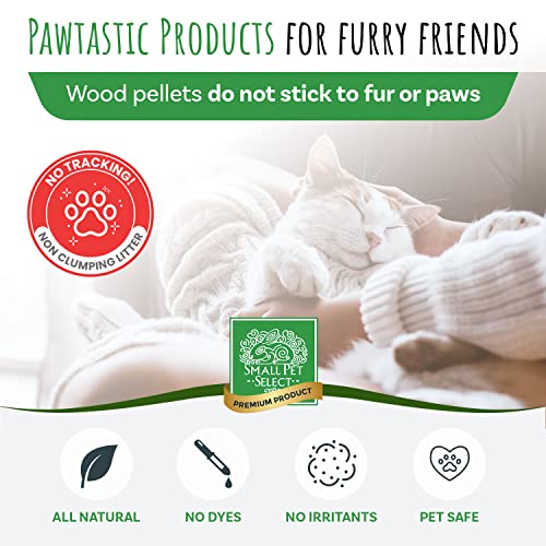 Premium Pine Pelleted Cat Litter, 100% All Natural Pellet Kitty Litter, Non Clumping Non Tracking Low Dust Litter Meant for Use with Sifting Litter Box, Made in USA, 25 lbs