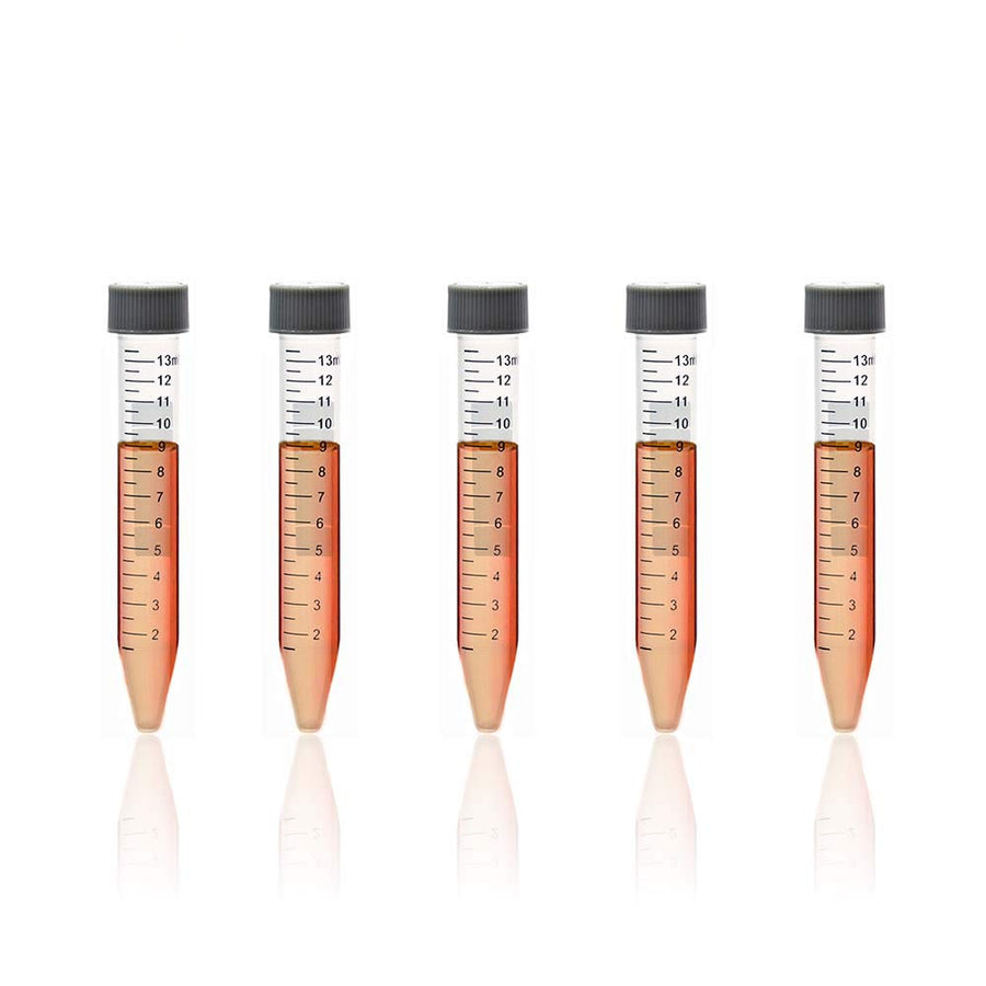 Autoclavable Polypropylene Centrifuge Tubes, Falcon Tubes, Vol.50ml 30x115mm, Blue Printed Graduated Marks from 5ml to 47.5ml, Assembled Leak-Proof Screw Cap, Gamma Sterile, 25pcs/Bag, UCT1009