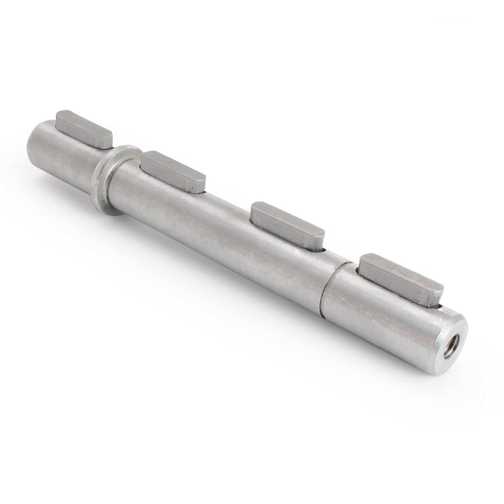 Output Double Shaft Diameter 14mm Output Shaft 0.55 Dual Shaft Output Length 130mm fit for Worm Reducer Gearbox NMRV030 RV030 Nema23 Stepper Motor with Gaskets S Ring Corner pin