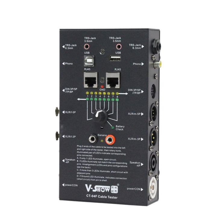 Cable Tester - Line Finder Cables Checker 8-Way Switch Wire Tracker -Support Cables, USB, RJ45, XLR,