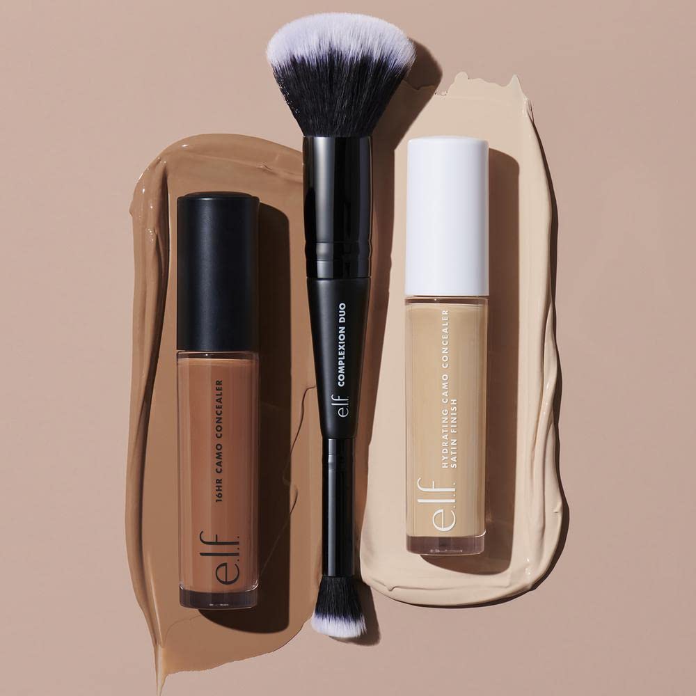 Complexion Duo Brush, Foundation & Concealer Applicator, Airbrushed finish