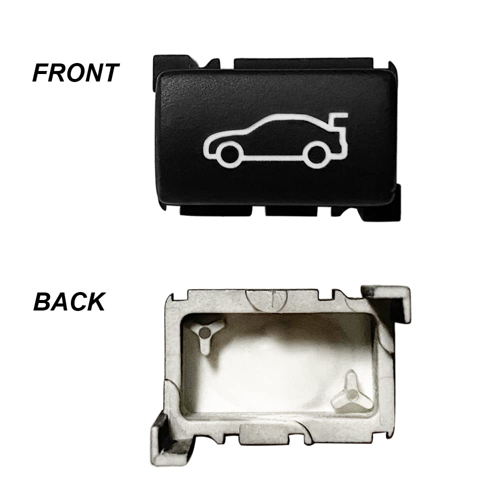 Trunk Release Button Cover for BMW 1 2 3 4 5 6 7 X1 X3 Z4 Series,Tailgate Rear Trunk Switch Cover for BMW E81/E82/E90/E60/E84/F01/F10/F11/F22/F23/F25/F30/F32