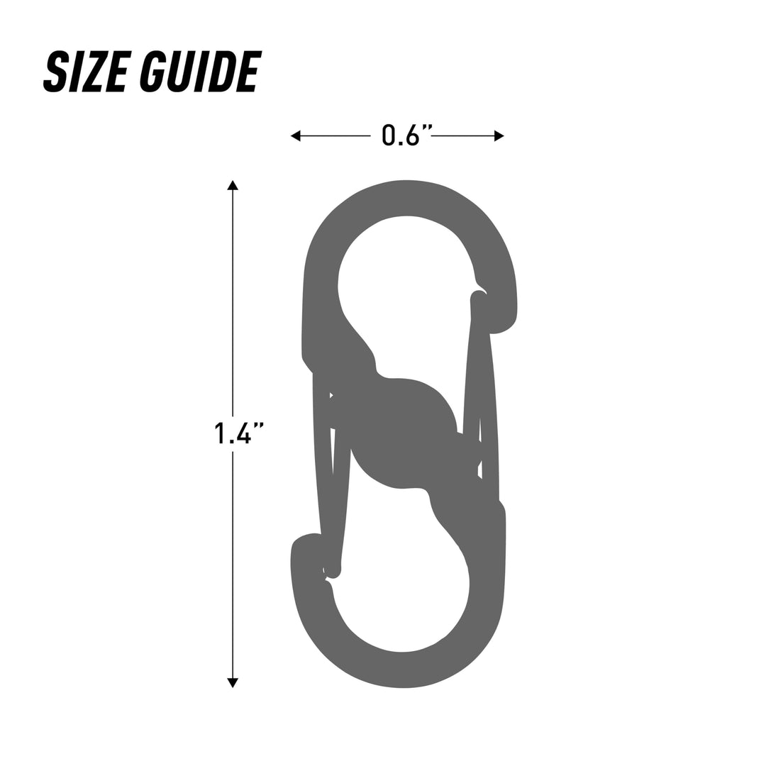 S-Biner MicroLock, Locking Key Holder, Stainless-Steel 2-Pack