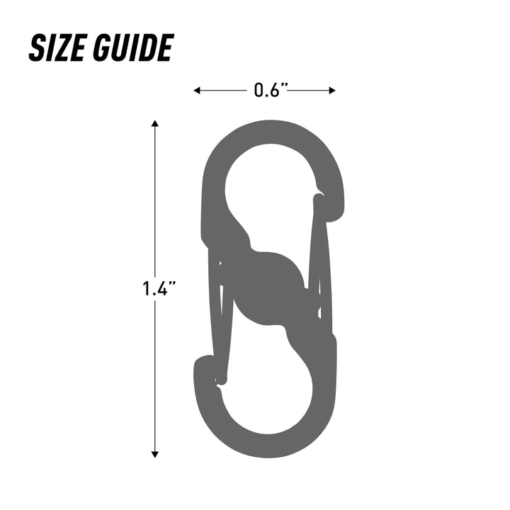 S-Biner MicroLock, Locking Key Holder, Stainless-Steel 2-Pack