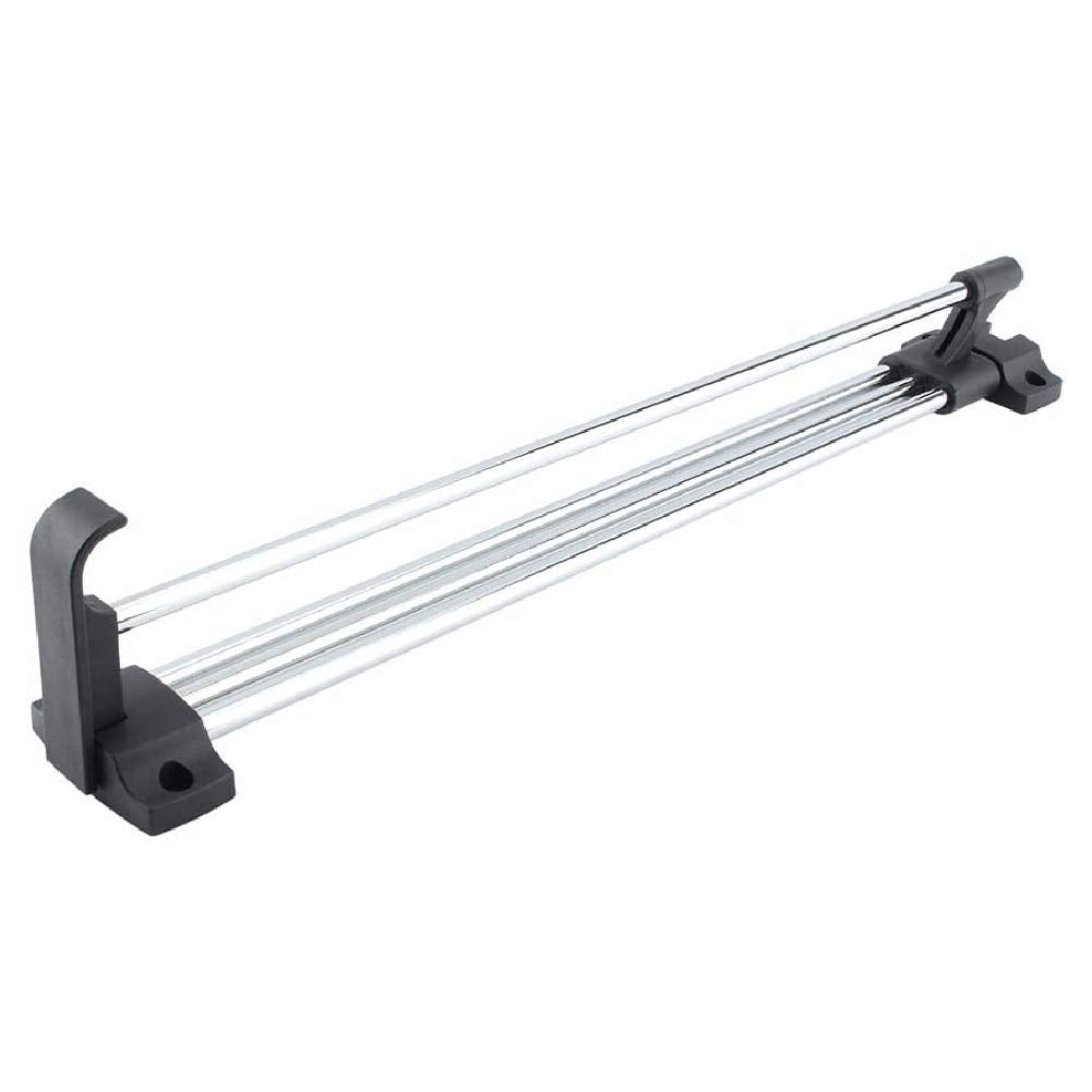 Adjustable Closet Rod, Pull Out Closet Garment Valet Rod Heavy Duty Tension Retractable Wardrobe Closet Hanger Towel Rail/Extending Rail/Storage Organiser Polished Chorme, 11.8-Inch to 21.7-Inch