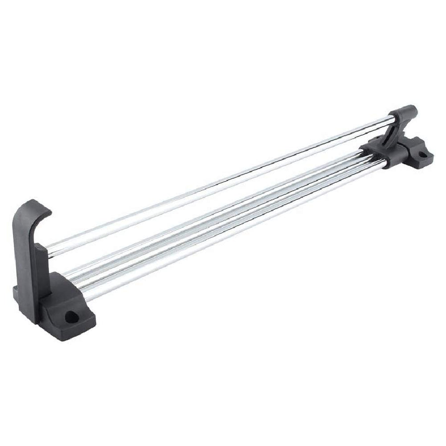 Adjustable Closet Rod, Pull Out Closet Garment Valet Rod Heavy Duty Tension Retractable Wardrobe Closet Hanger Towel Rail/Extending Rail/Storage Organiser Polished Chorme, 11.8-Inch to 21.7-Inch