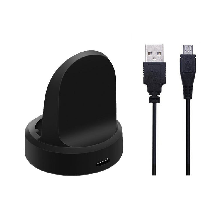 Charger for Gear S2 / Gear S2 Classic, Replacement Charging Dock Cradle for Samsung Gear S2 Smart Watch (Black)
