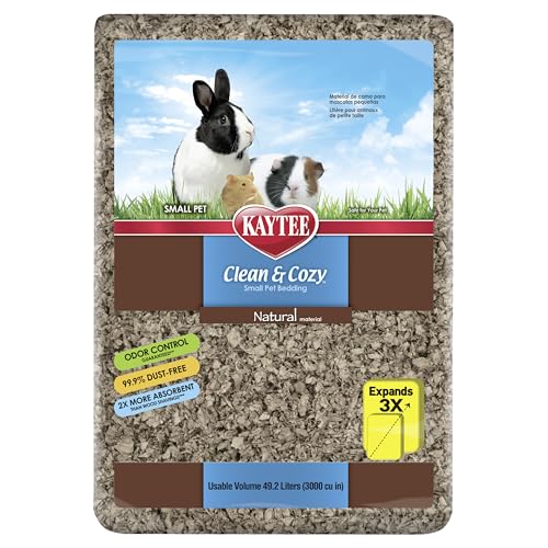 Clean & Cozy Natural Paper Bedding, Made for Small Animals, 49.2 Liters