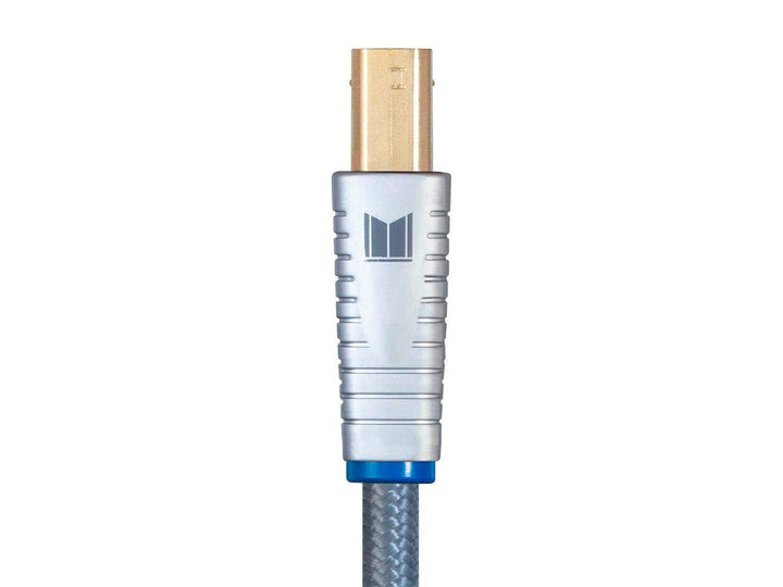 Monolith USB Digital Audio Cable - USB Type-A to USB Type-B, Gold-Plated Connectors, 22AWG, 1 Meter, Gray