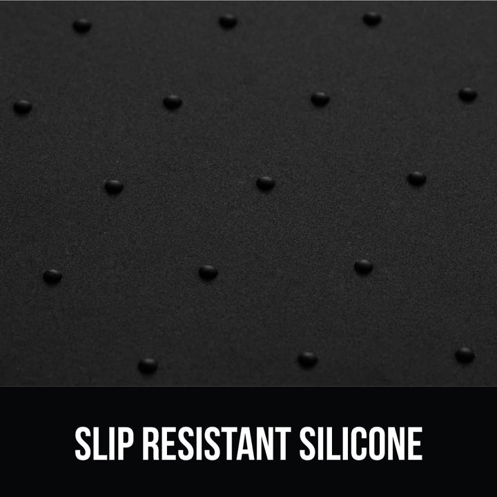 100% Waterproof Raised Edge BPA Free Silicone Pet Feeding Mat, Dog Cat Food Mats Contain Spills Protects Floors, Placemats for Cats and Dogs Water Bowl, Pets Accessories 18.5x11.5 Black