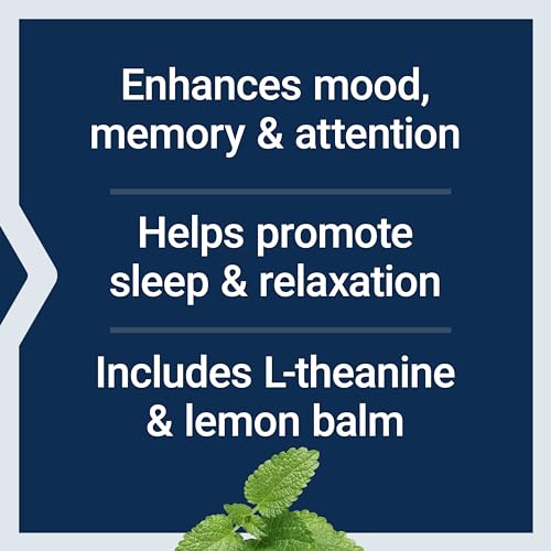 Enhanced Stress Relief, Lemon Balm Extract, L-theanine, decompress with This Supplement for Stress, Gluten-Free, Non-GMO, Vegetarian, 30 Capsules