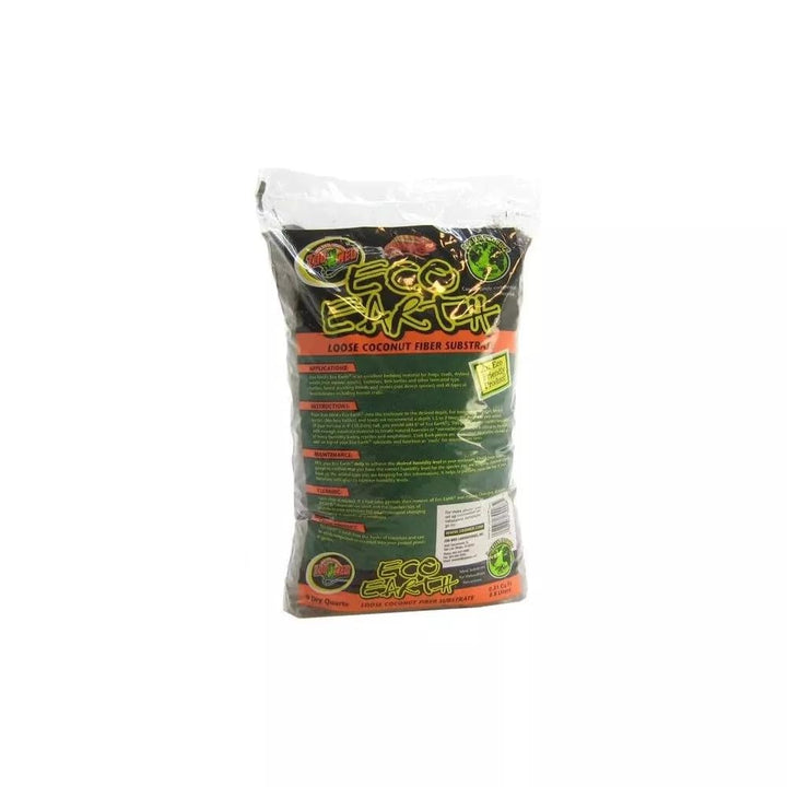 Eco Earth All-Natural Loose Coconut Fiber, Safely Composted, Tropical Substrate for Reptiles (8 Quarts, 2-Pack)