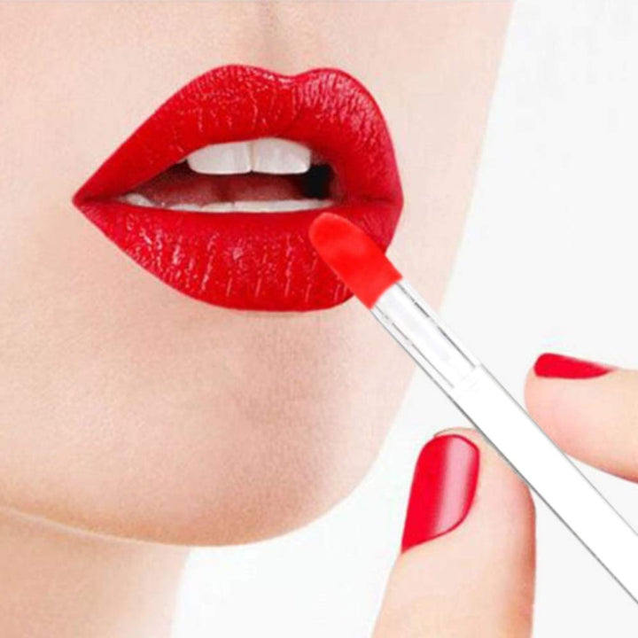 300 Pieces Disposable Lip Brushes Lipstick Gloss Wands Applicator Makeup Tool Kits, Clear Handle