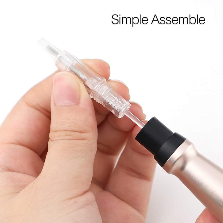 Permanent Needles Makeup Eyebrow Needles Makeup Tattoo Needles 5F Permanent Pen Makeup Needle Cartridge for Eyeliner 10 Pcs/Set(EN51-5F)