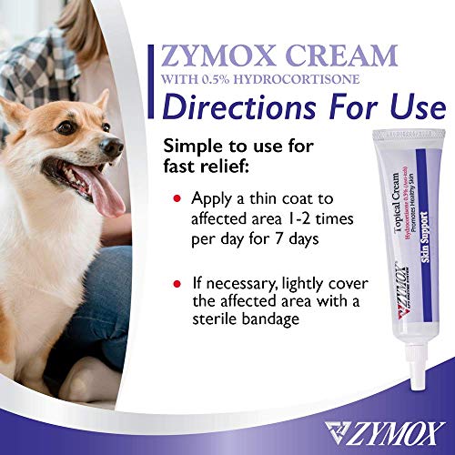 Topical Cream with 0.5% Hydrocortisone for Dogs and Cats, 1oz