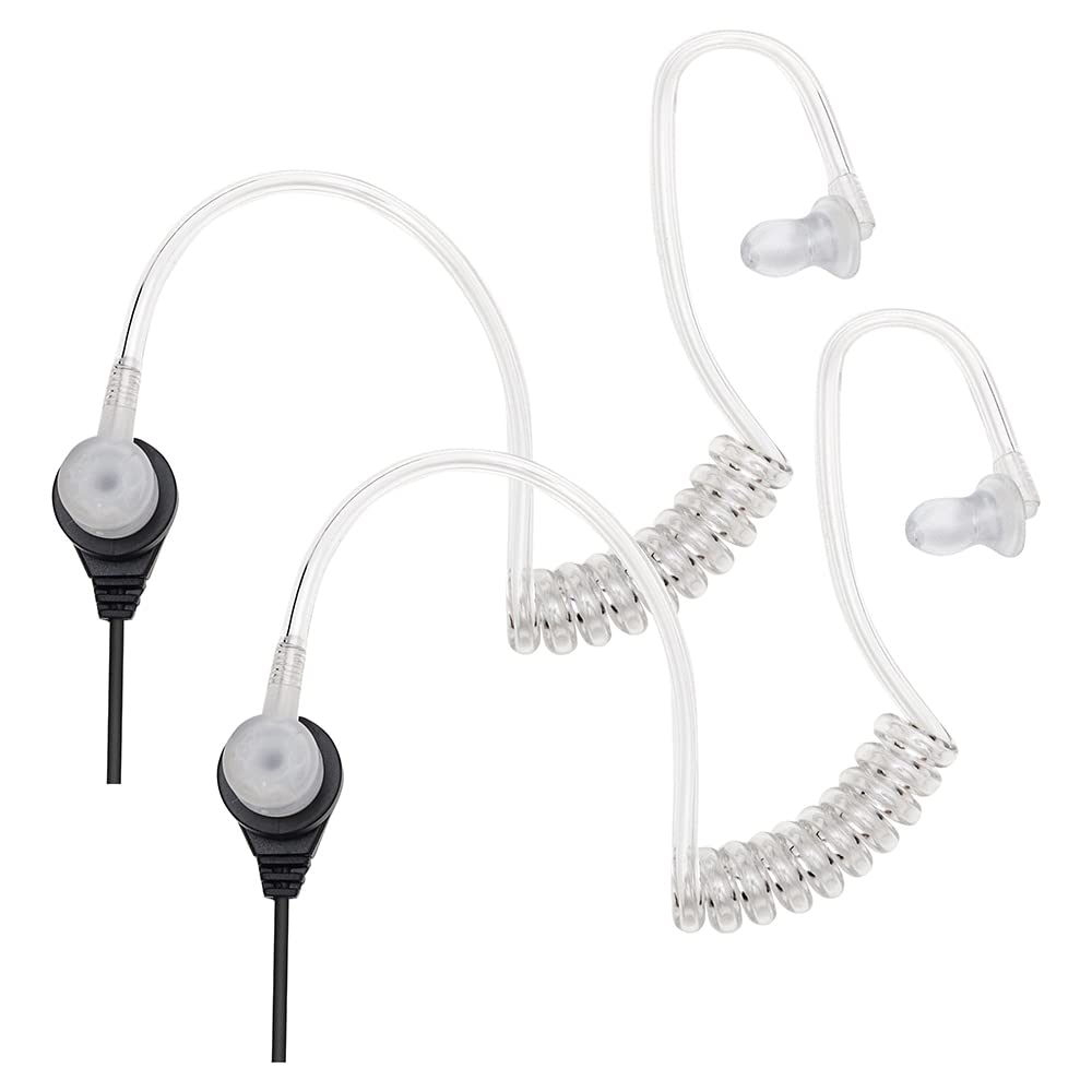 AVPH3 Transparent Security Headsets with PTT/VOX - Pair