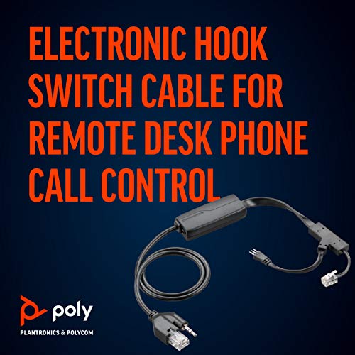 Plantronics - Electronic Hook Switch Cable APP-51 () - Remote Desk Phone Call Control - Works with Desk Phones